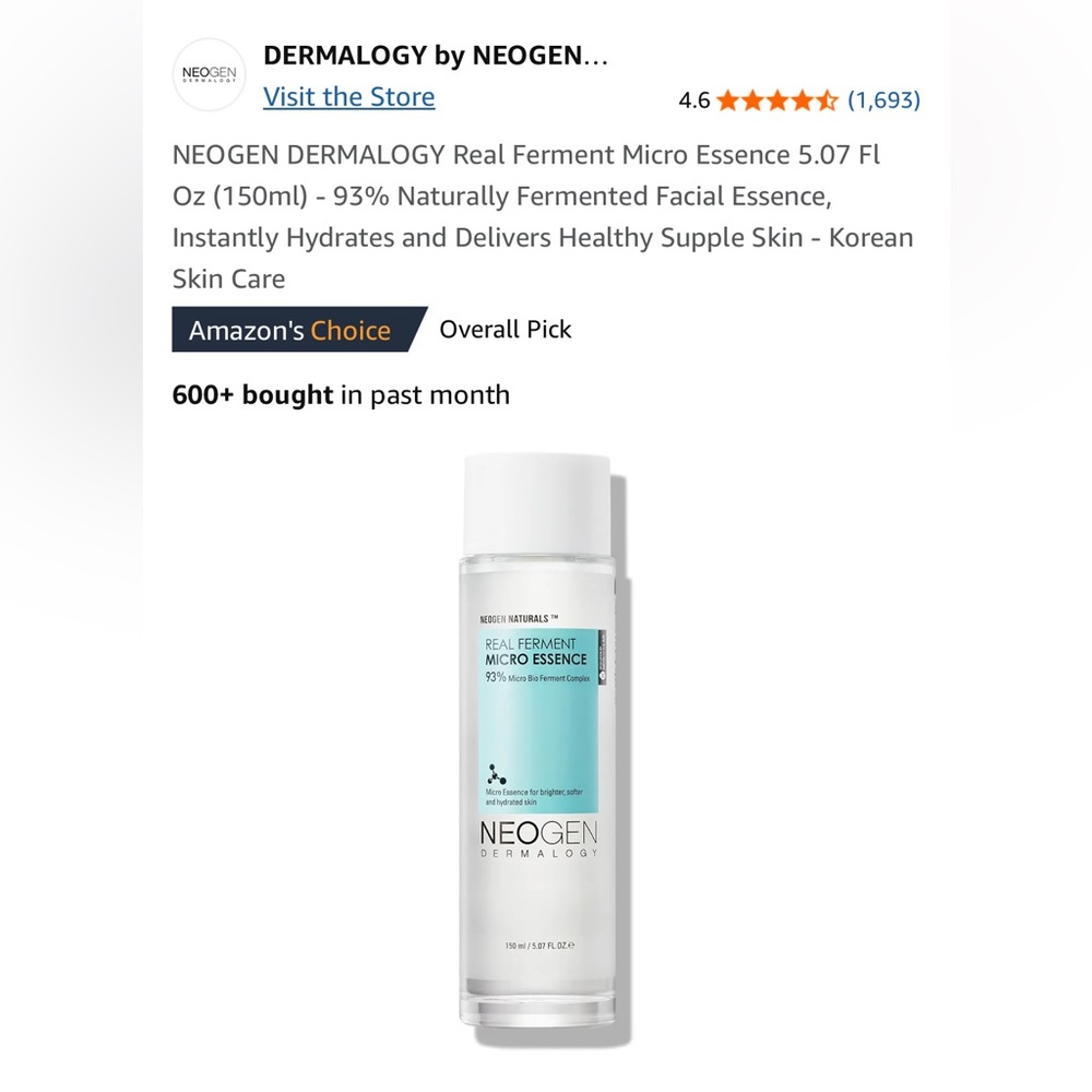 NWT Real Ferment Micro Essence